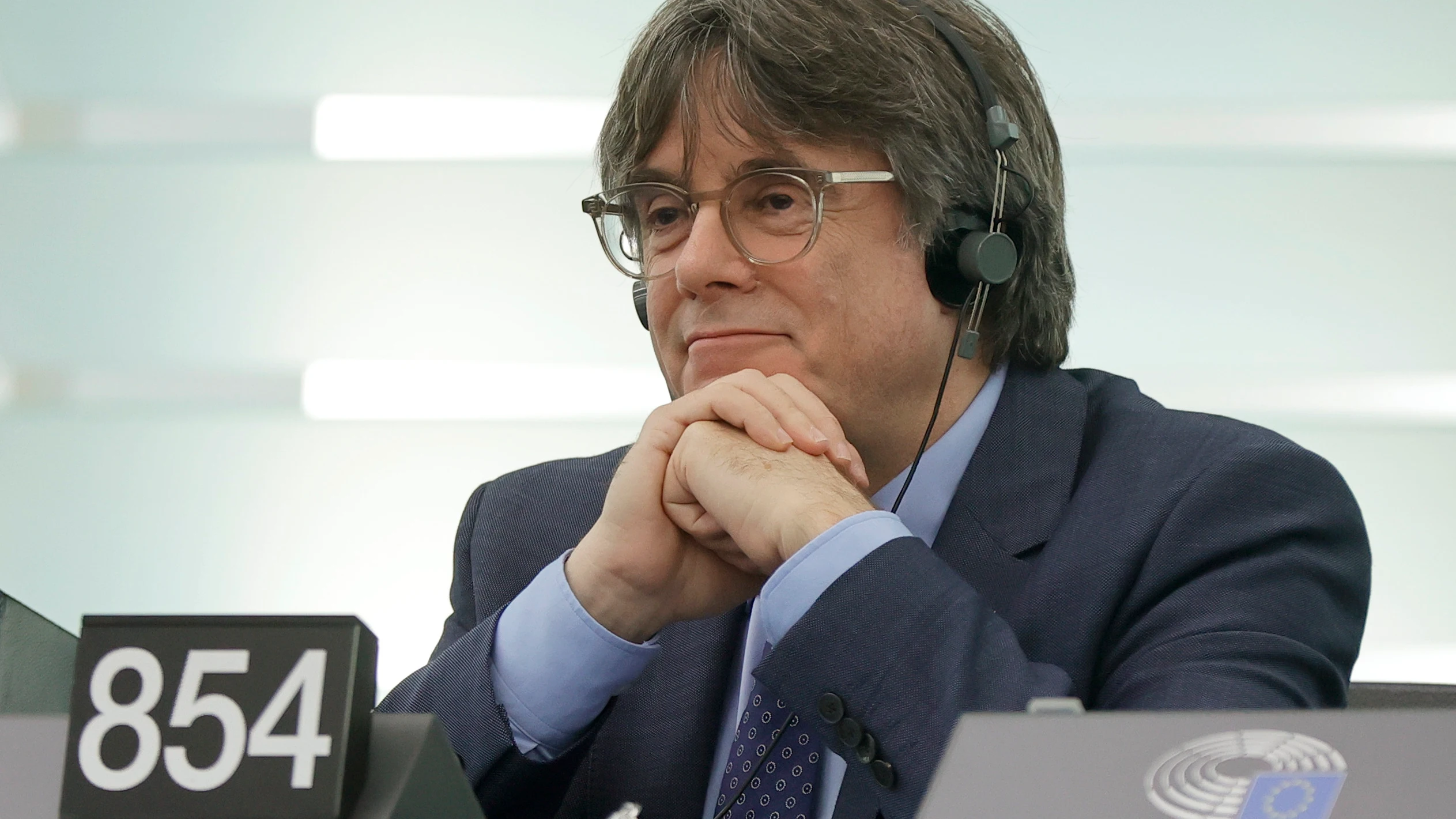 Carles Puigdemont, en la Eurocámara Carles Puigdemont, en la Eurocámara