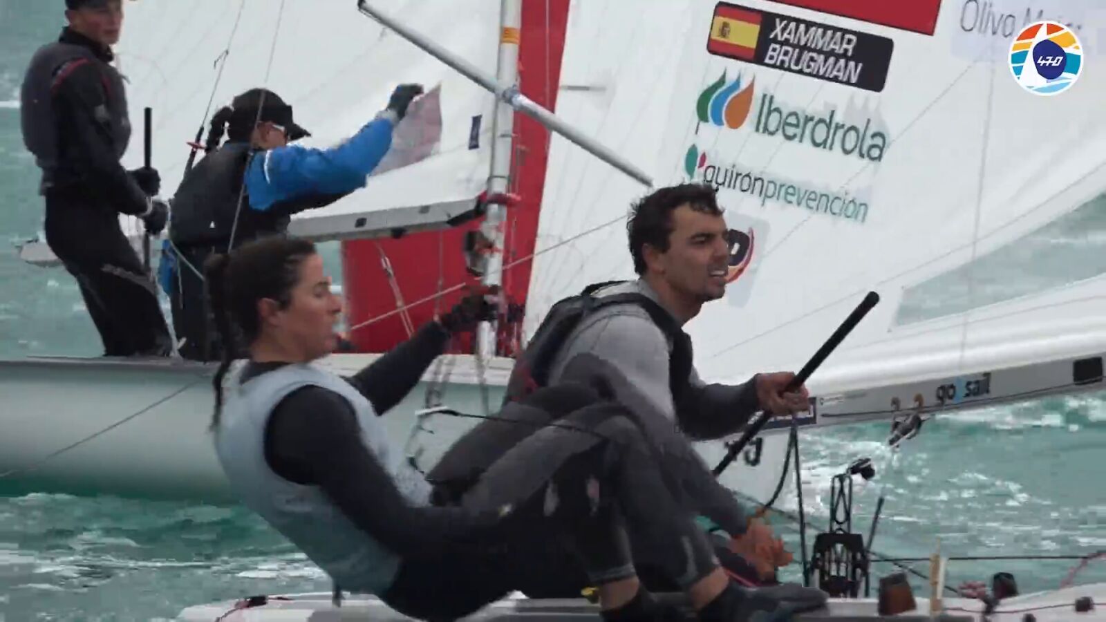 Oro mundial de Xammar y Brugman en 470 mixto con olas de hasta 3 metros