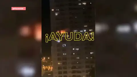 Incendio en Villajoyosa. Incendio en Villajoyosa.