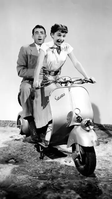 Audrey Hepburn en la película Vacaciones en Roma Audrey Hepburn en la película Vacaciones en Roma