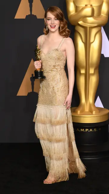 Emma Stone y su Oscar Emma Stone y su Oscar
