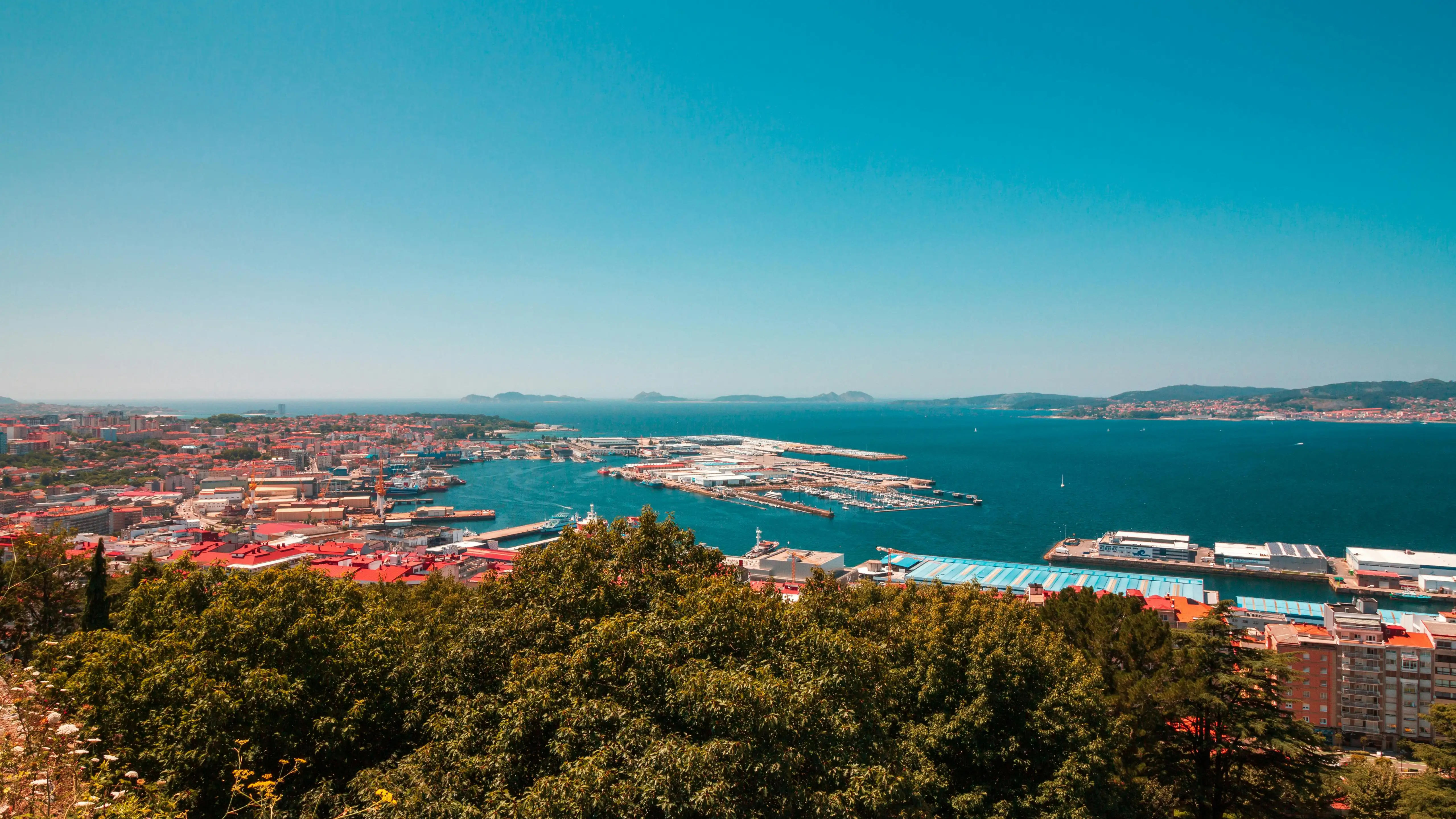 Imagen de archivo de la ciudad de Vigo Imagen de archivo de la ciudad de Vigo