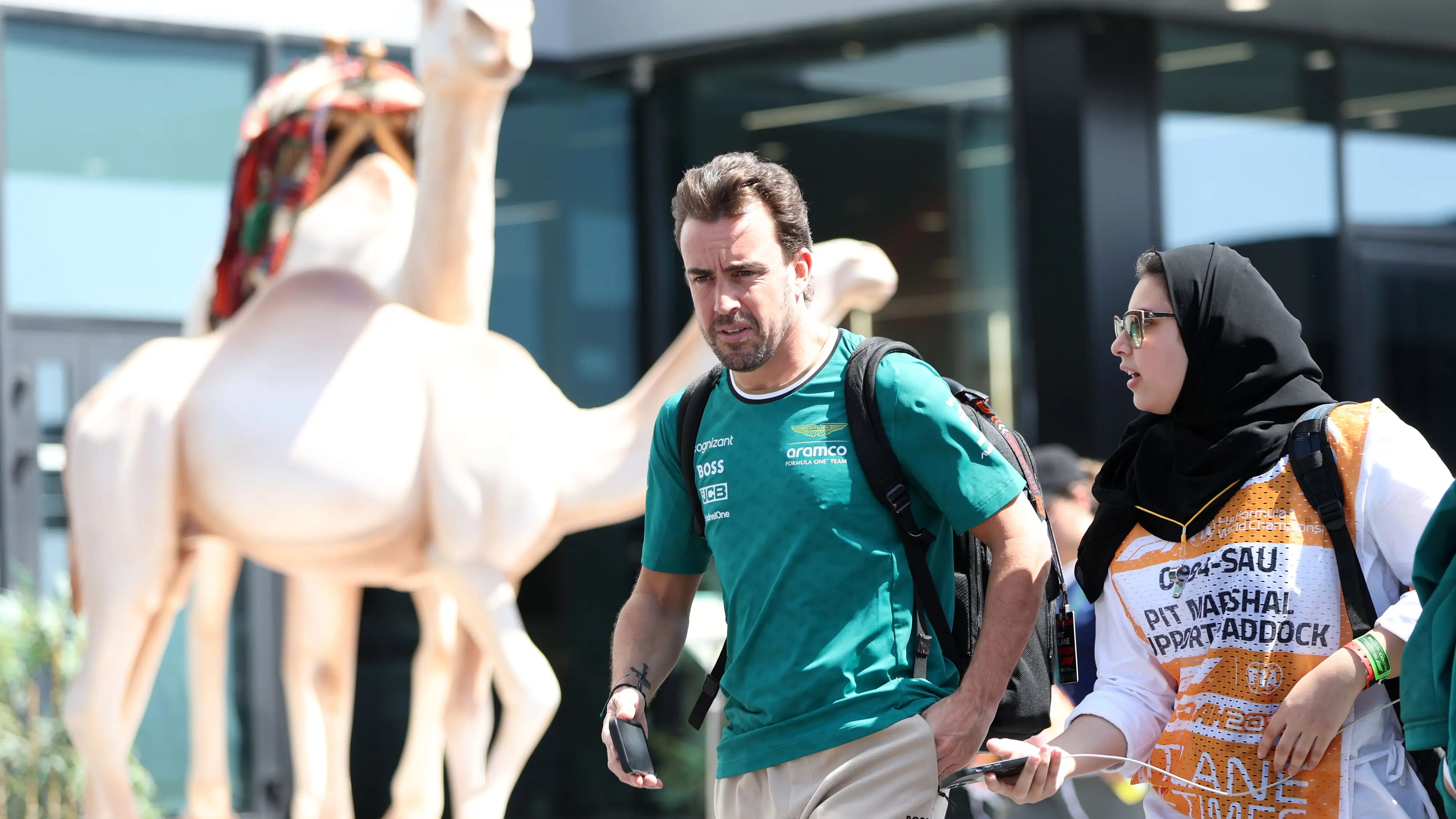 Fernando Alonso en el GP de Arabia Saud&iacute; 2024
