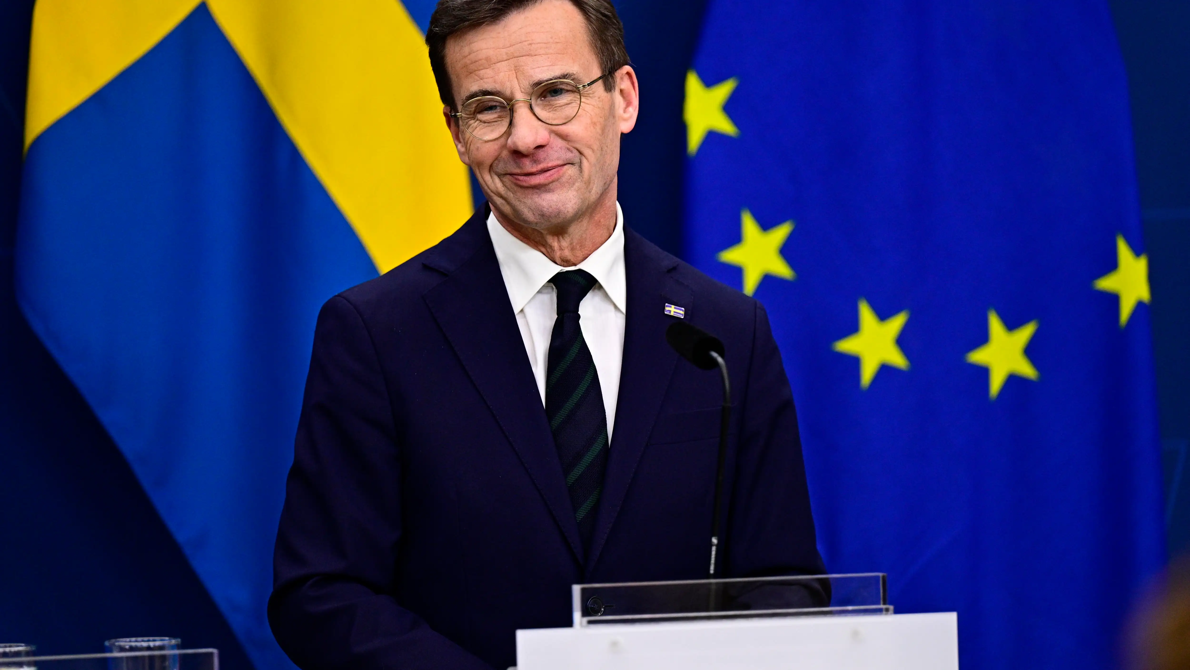 Ulf Kristersson, primer ministro sueco, en una imagen de archivo Ulf Kristersson, primer ministro sueco, en una imagen de archivo