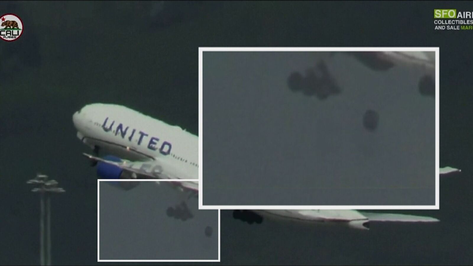 VÍDEO: Un avión aterriza de emergencia tras perder una rueda en el despegue