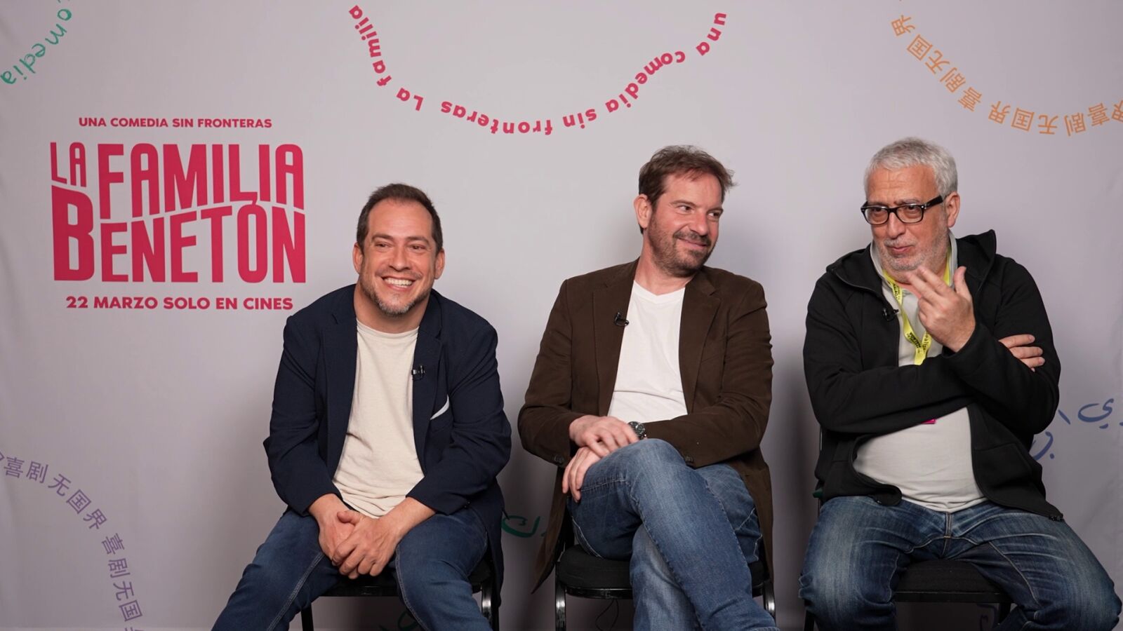 Entrevista a Leo Harlem, El Langui y Joaquín Mazón, de La familia Benetón: 