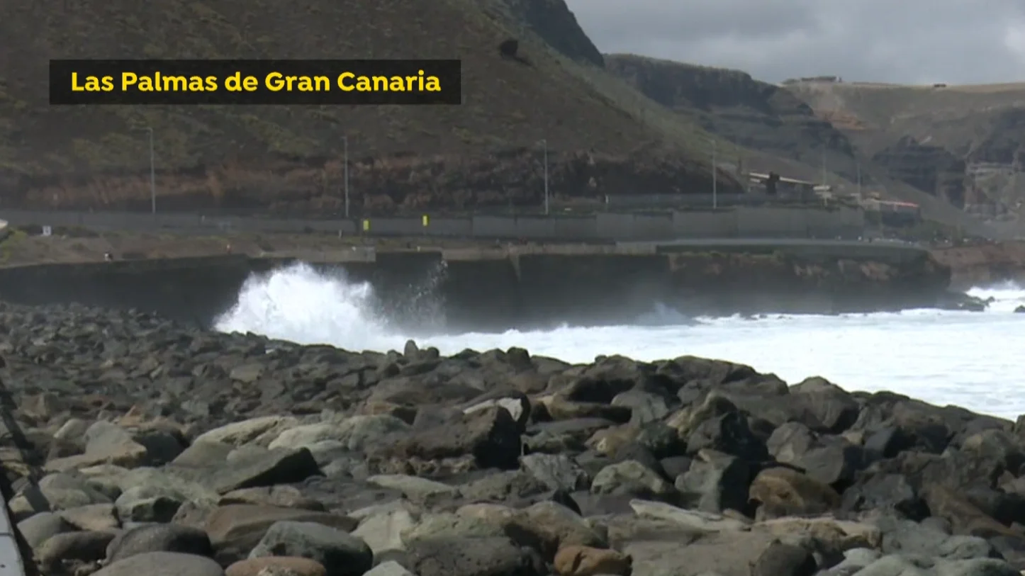 Oleaje en una playa Las Palmas de Gran Canaria