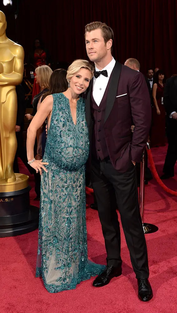 Elsa Pataky y Chris Hemsworth en los Oscar de 2014
