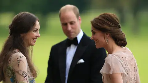 Rose Hanbury, David Cholmondely, el príncipe Guillermo y Kate Middleton en 2016