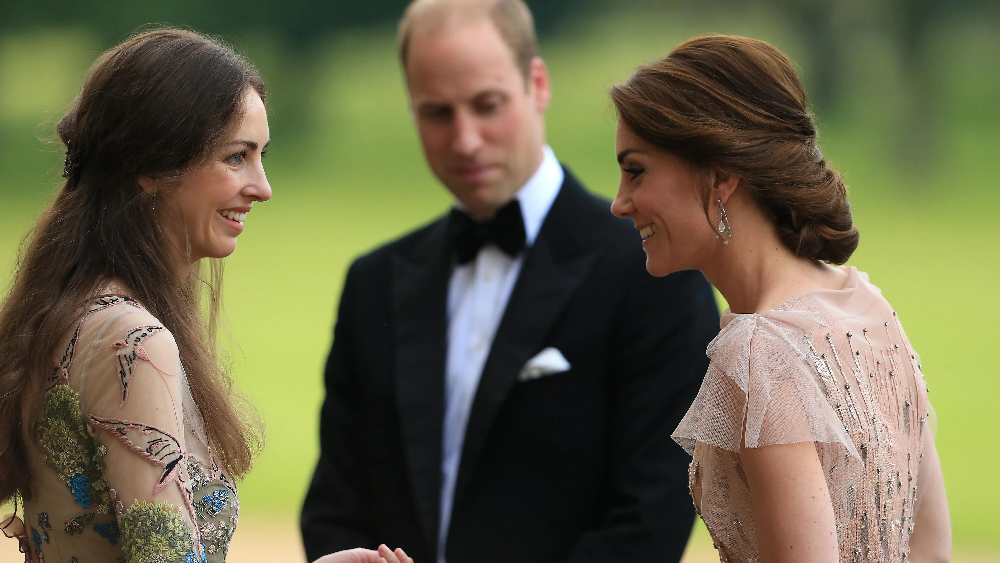 Rose Hanbury, David Cholmondely, el pr&iacute;ncipe Guillermo y Kate Middleton en 2016