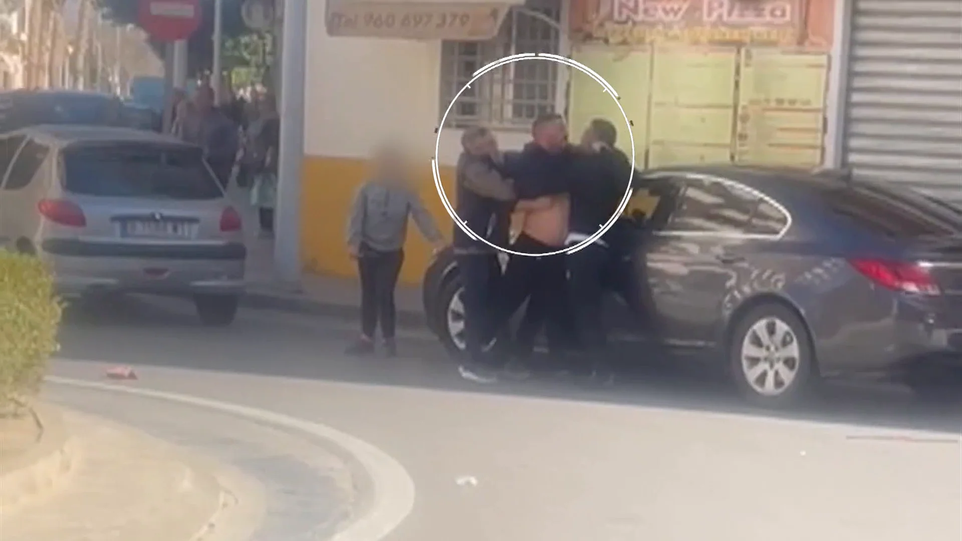 Pelea entre padres