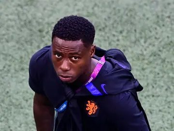 Quincy Promes, en una concentración de Países Bajos Quincy Promes, en una concentración de Países Bajos