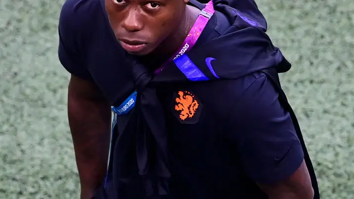 Quincy Promes, en una concentración de Países Bajos Quincy Promes, en una concentración de Países Bajos