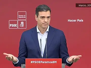 Pedro Sánchez en 2018