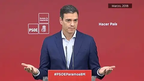 Pedro Sánchez en 2018