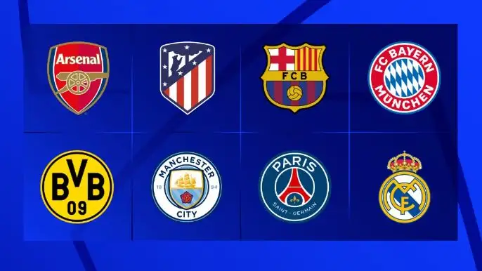 Equipos del sorteo de cuartos de Champions Equipos del sorteo de cuartos de Champions