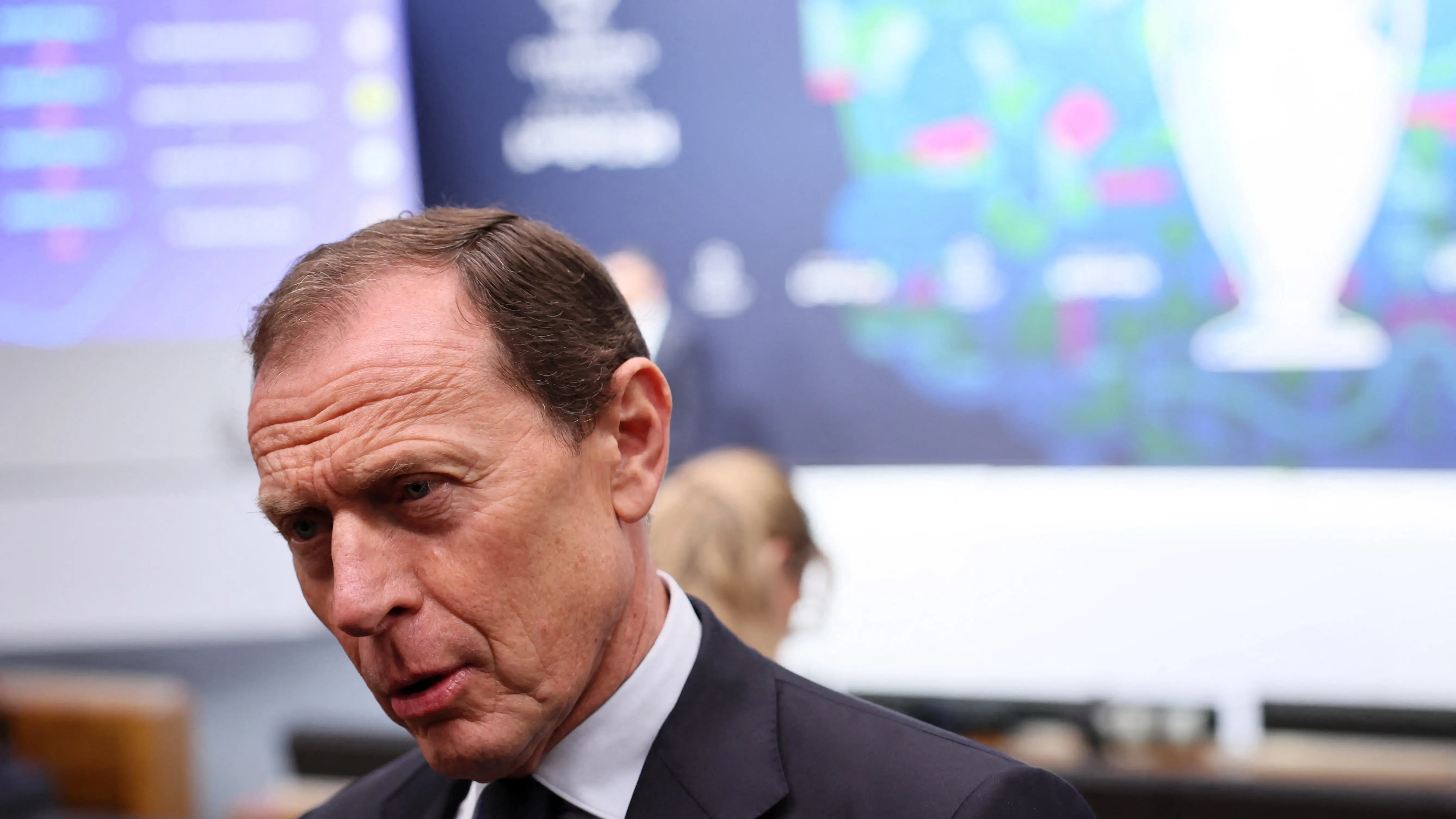 Emilio Butragueño, en el sorteo de la Champions celebrado en Nyon Emilio Butragueño, en el sorteo de la Champions celebrado en Nyon