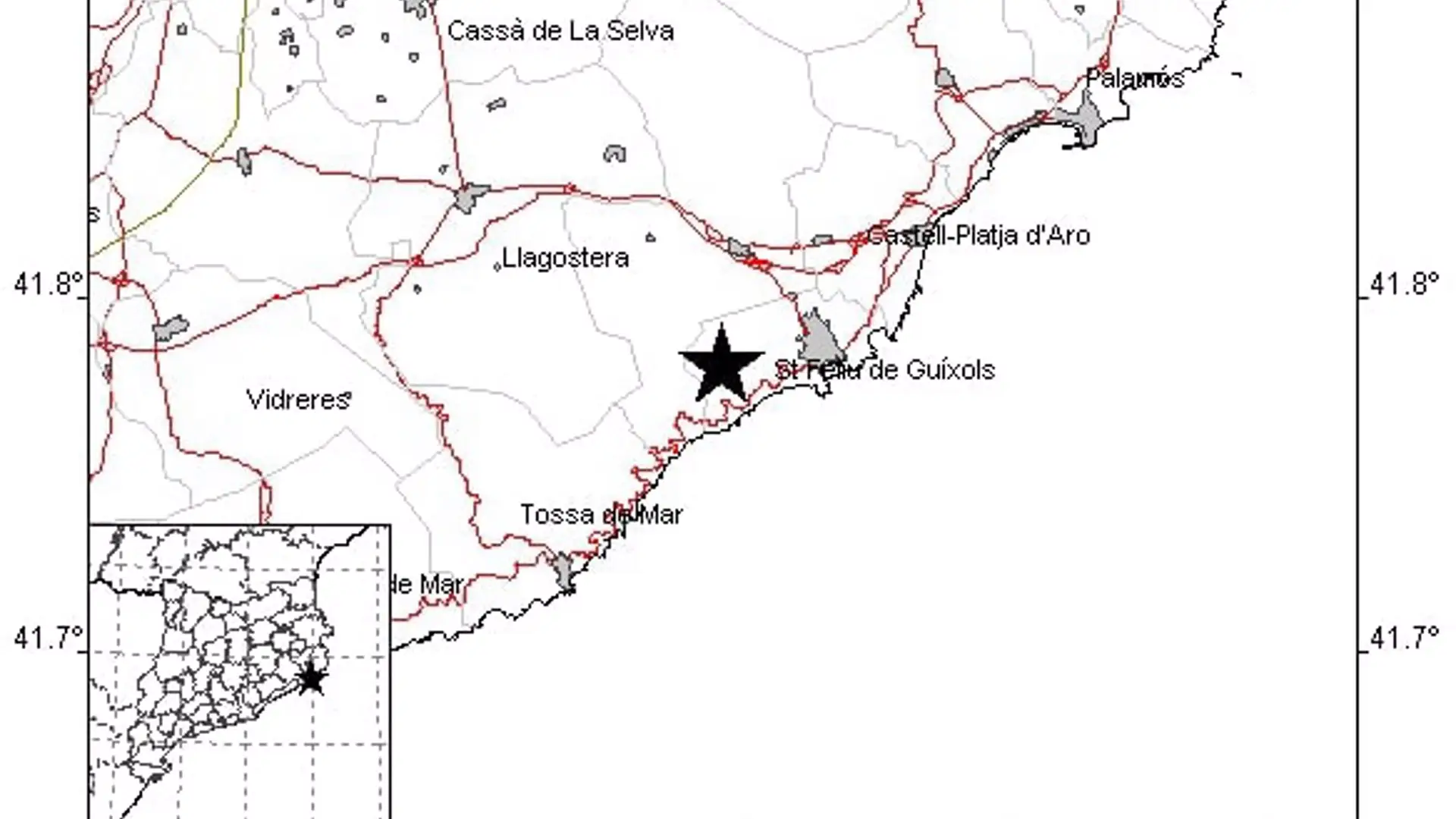 Un terremoto de magnitud 3,1 sacude tres comarcas de Girona Un terremoto de magnitud 3,1 sacude tres comarcas de Girona