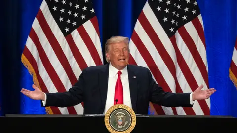 Imagen de archivo del expresidente de Estados Unidos, Donald Trump Imagen de archivo del expresidente de Estados Unidos, Donald Trump