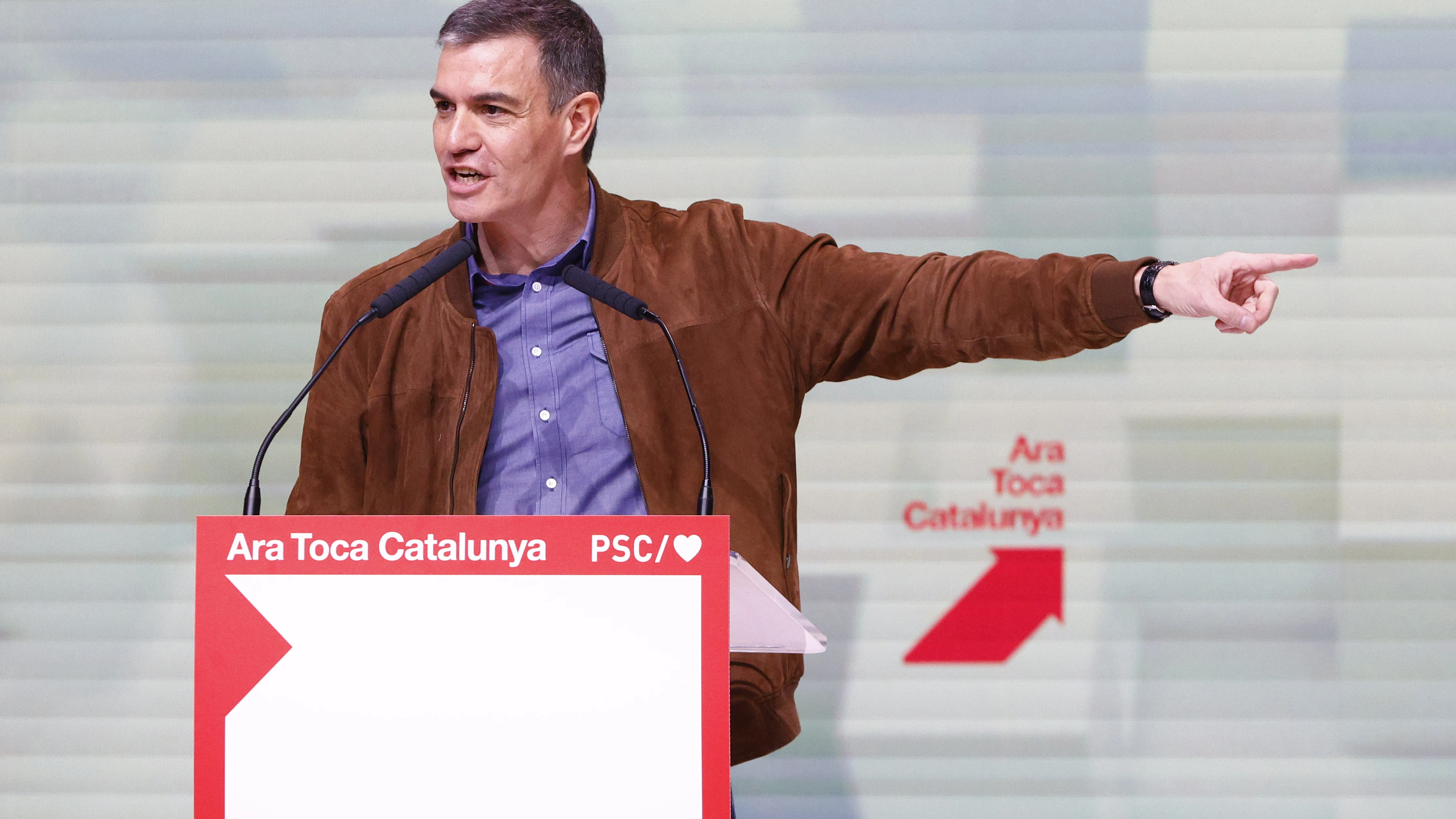 El presidente del Gobierno, Pedro Sánchez, durante su intervención en la clausura del XV Congreso de los socialistas catalanes, celebrado el fin de semana en Barcelona El presidente del Gobierno, Pedro Sánchez, durante su intervención en la clausura del XV Congreso de los socialistas catalanes, celebrado el fin de semana en Barcelona
