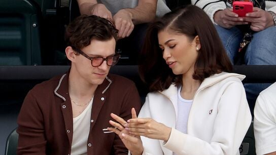 Tom Holland y Zendaya, juntos en un partido de tenis femenino