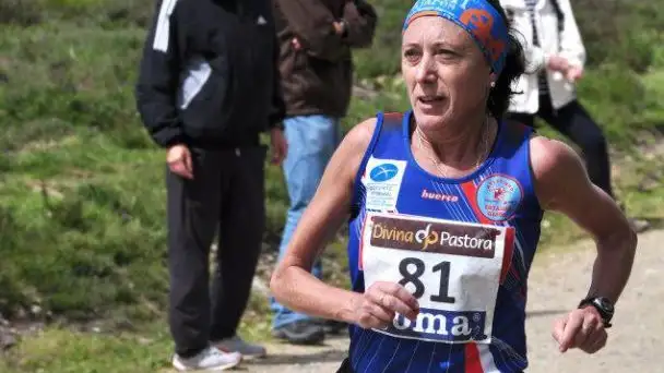 Carmen Corujo durante una carrera Carmen Corujo durante una carrera