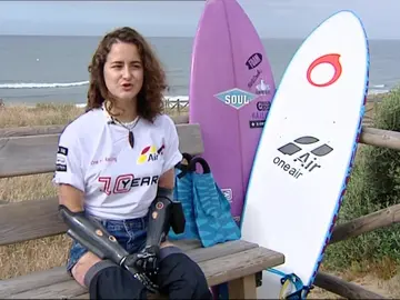 Sarah, campeona de surf adaptado Sarah, campeona de surf adaptado