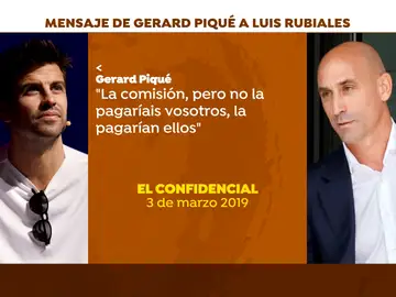 Los mensajes entre Piqué y Rubiales Los mensajes entre Piqué y Rubiales