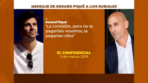 Los mensajes entre Piqué y Rubiales