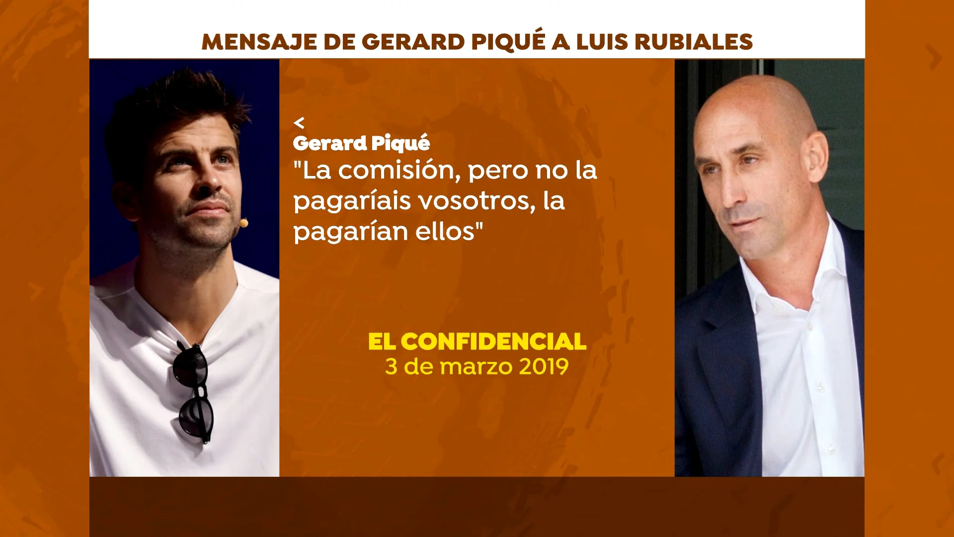 Los mensajes entre Piqu&eacute; y Rubiales
