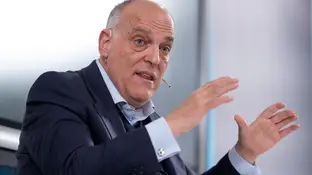 Javier Tebas, presidente de LaLiga, en una imagen de archivo Javier Tebas, presidente de LaLiga, en una imagen de archivo
