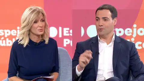 Imanol Pradales, candidato del PNV, en Espejo Público Imanol Pradales, candidato del PNV, en Espejo Público