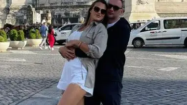 Aryna Sabalenka y Konstantin Koltsov en una imagen subida por la bielorrusa a su Instagram