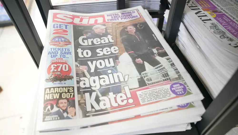 La prensa británica publica las primeras imágenes de Kate Middleton desde su operación