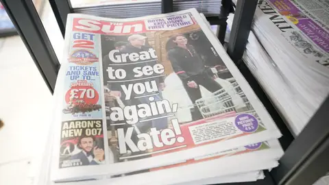 La prensa británica publica las primeras imágenes de Kate Middleton desde su operación La prensa británica publica las primeras imágenes de Kate Middleton desde su operación