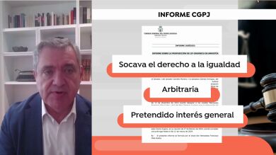 Magistrado del CGPJ, sobre el informe contrario a la Ley de Amnistía: 