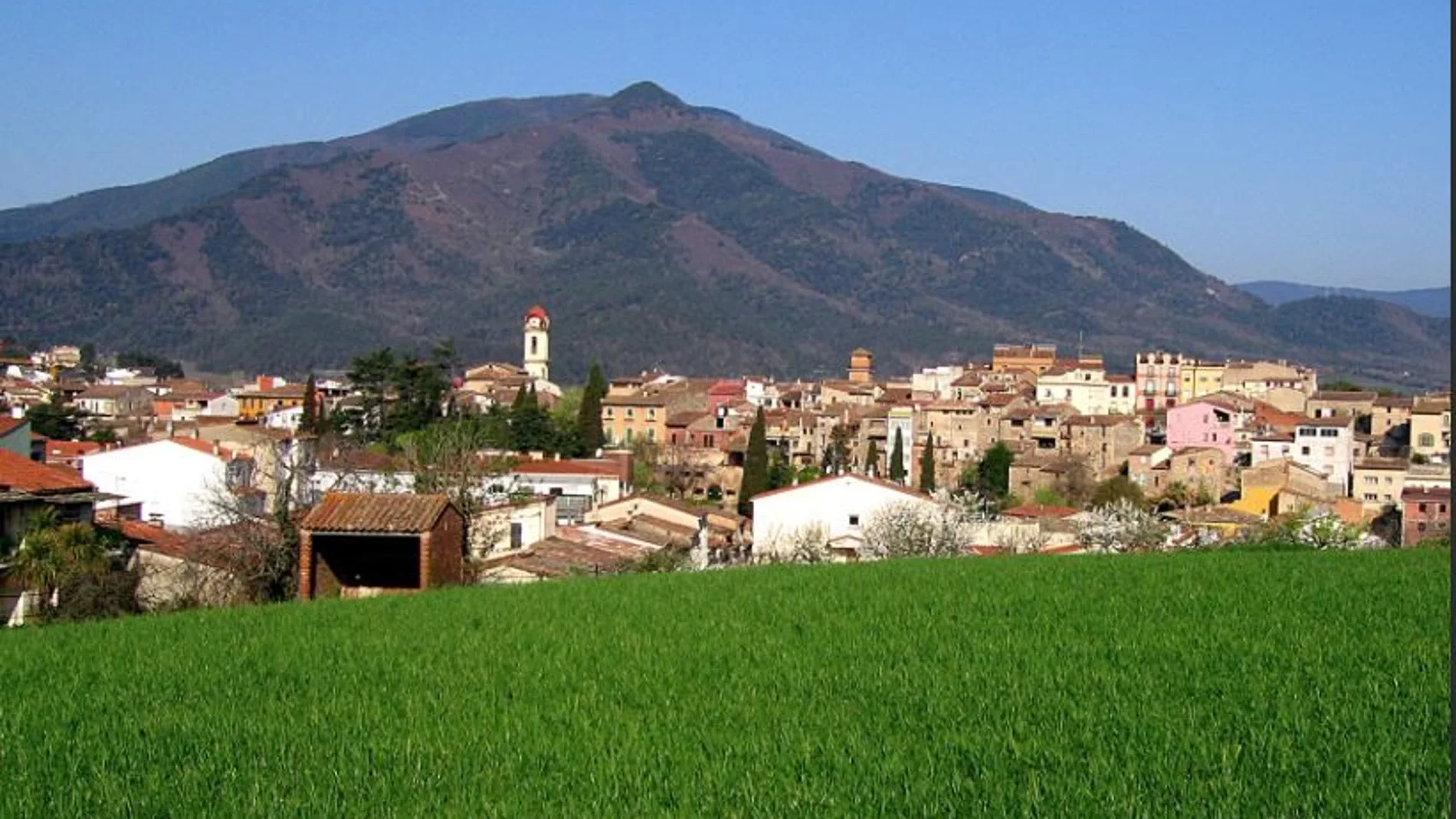 Imagen del municipio de Anglès (Girona).