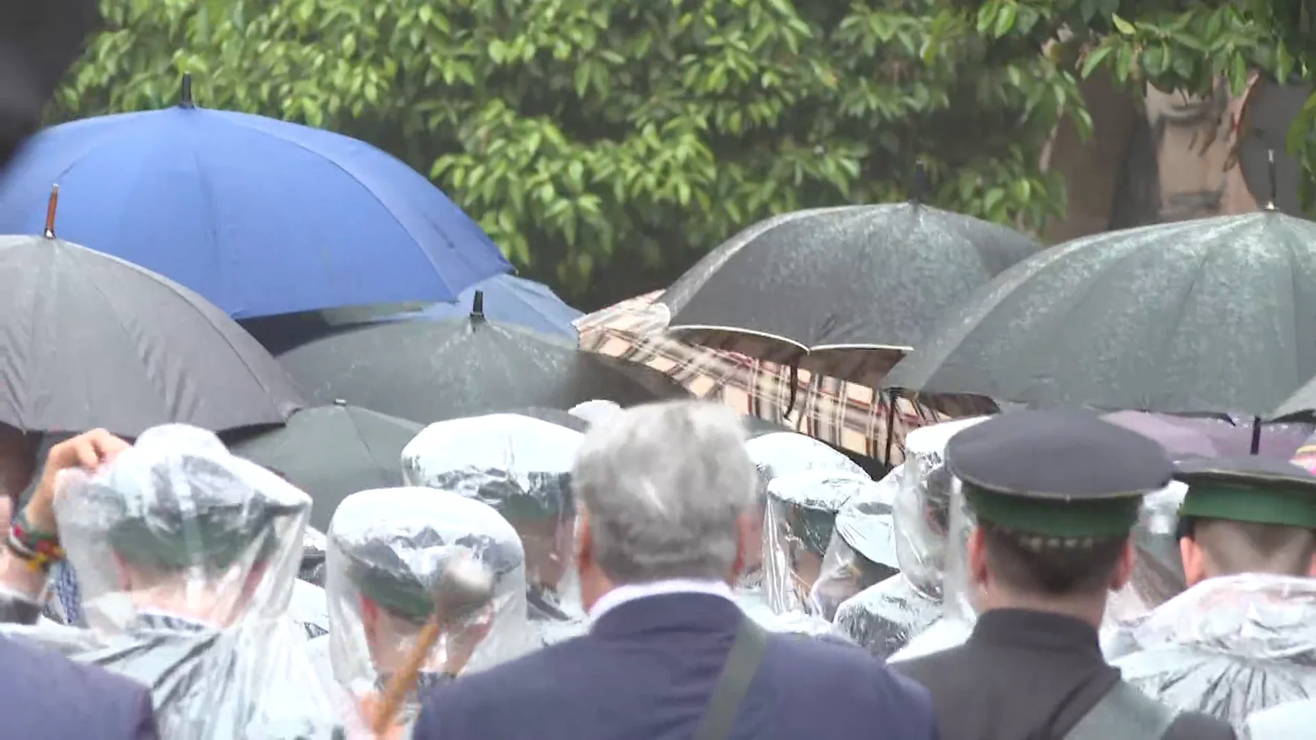 La lluvia trunca el Domingo de Ramos en Andalucia.