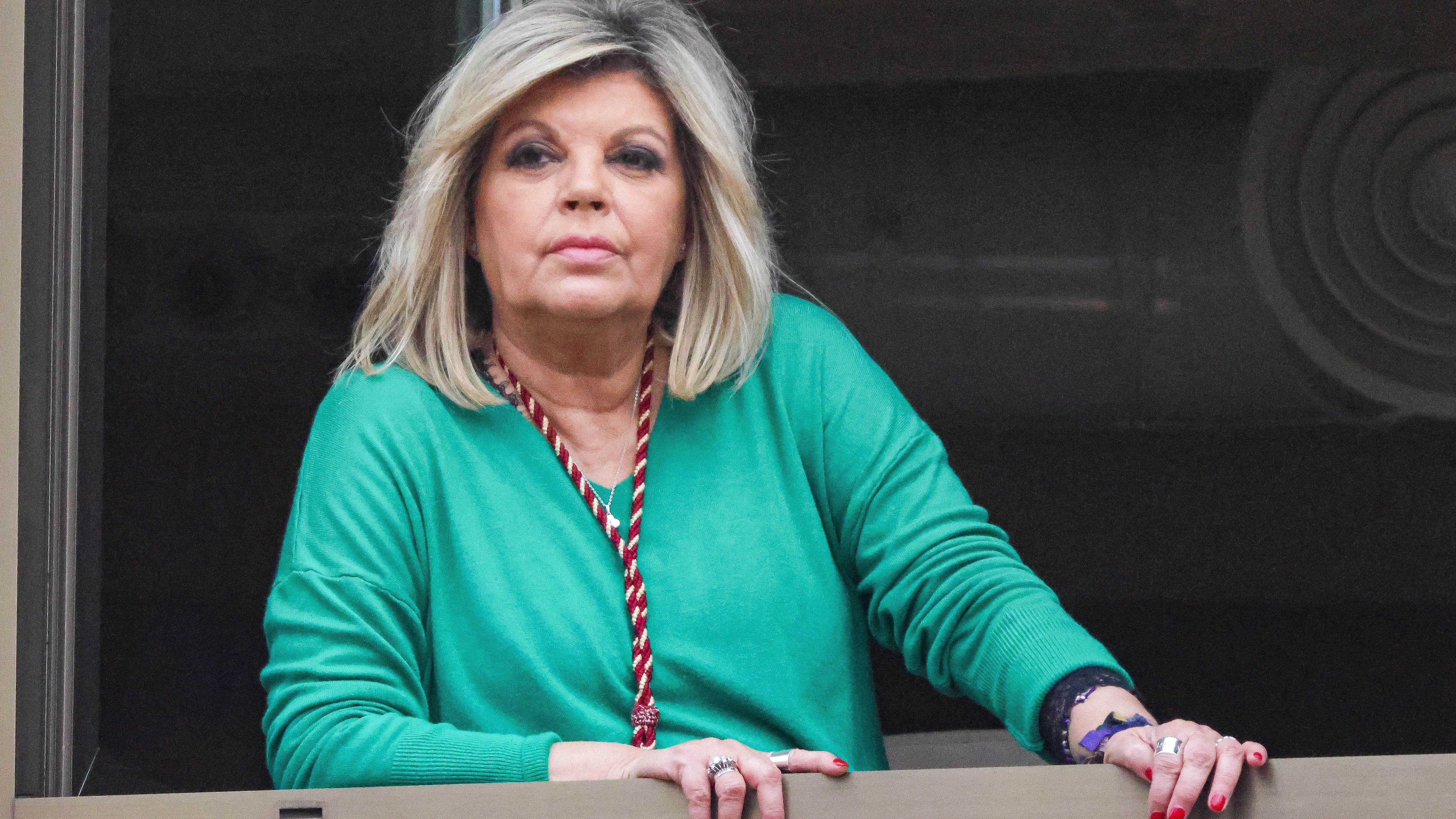Terelu Campos en la Semana Santa de Málaga Terelu Campos en la Semana Santa de Málaga