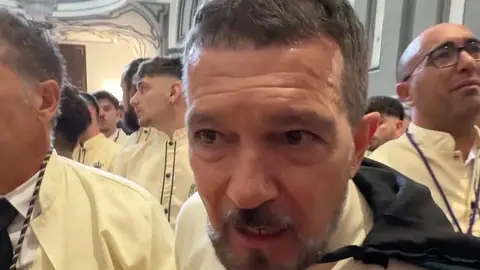 Antonio Banderas en la Semana Santa de Málaga