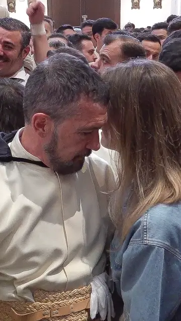 Antonio Banderas y Nicole Kimpel en la Semana Santa de Málaga Antonio Banderas y Nicole Kimpel en la Semana Santa de Málaga