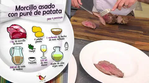 Ingredientes morcillos asado con puré de patatas Ingredientes morcillos asado con puré de patatas