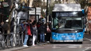 Un autob&uacute;s de la EMT Madrid