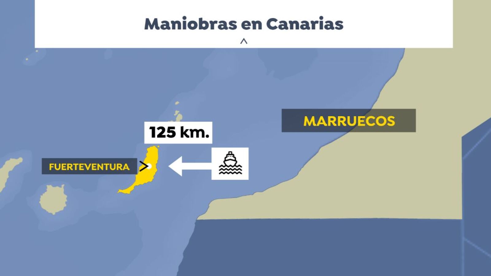 Inquietud en Canarias por las maniobras militares de Marruecos a 125 kilómetros de su costa 