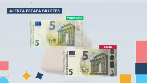 Billetes de 5 euros falsos Billetes de 5 euros falsos