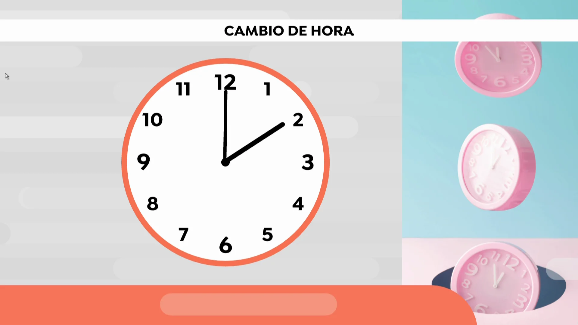 Cambio de hora Cambio de hora