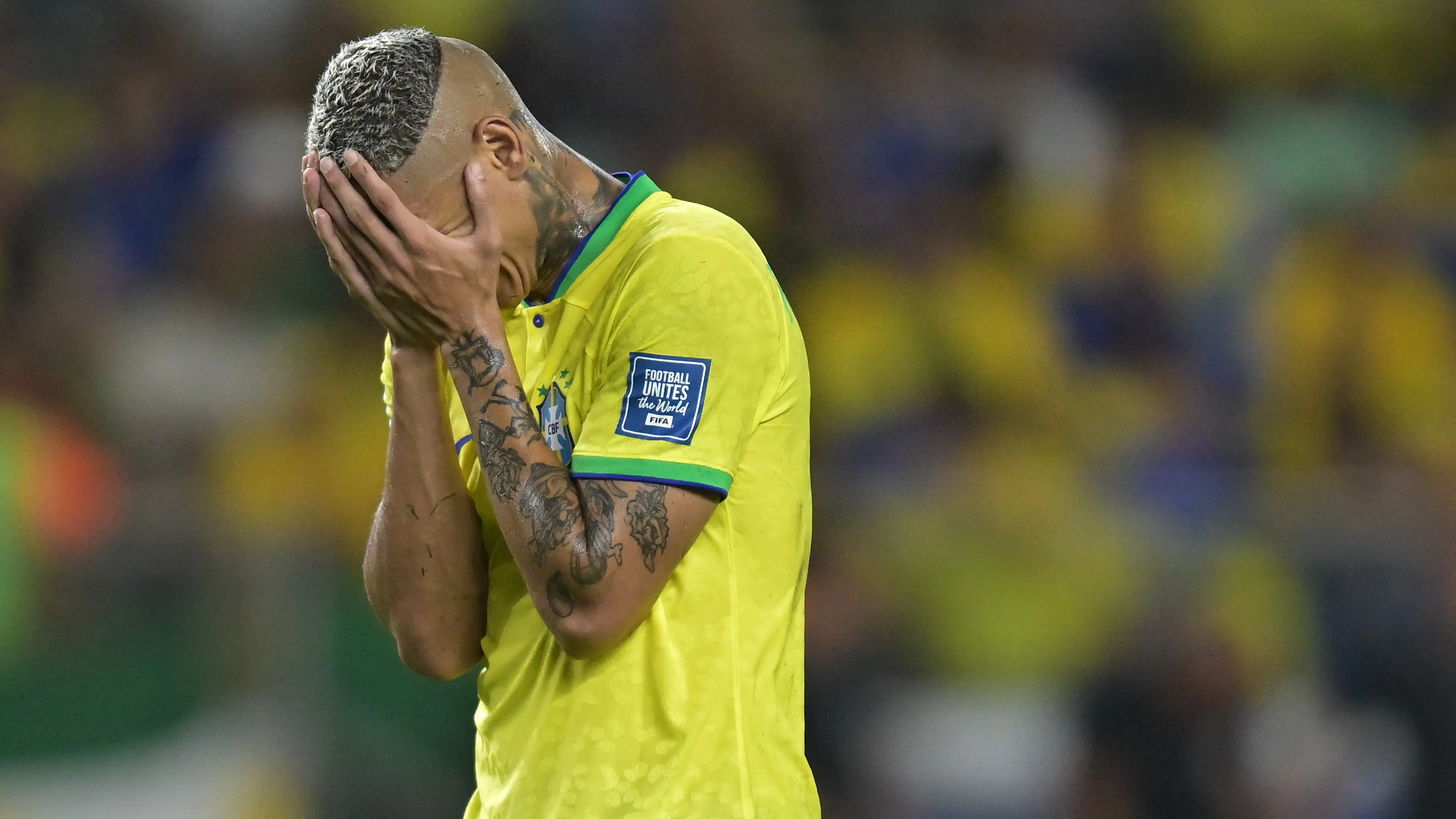 Richarlison, en un partido con Brasil