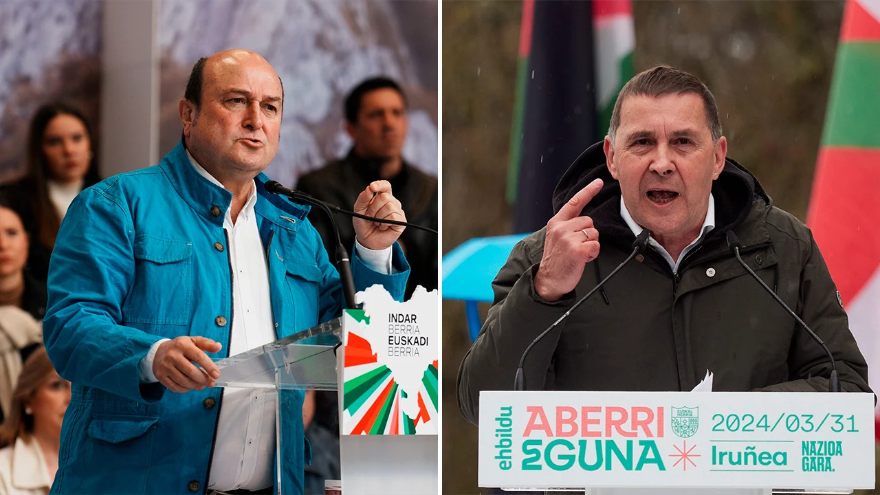 Imagen de archivo de Arnaldo Otegi y Andoni Ortuzar Imagen de archivo de Arnaldo Otegi y Andoni Ortuzar