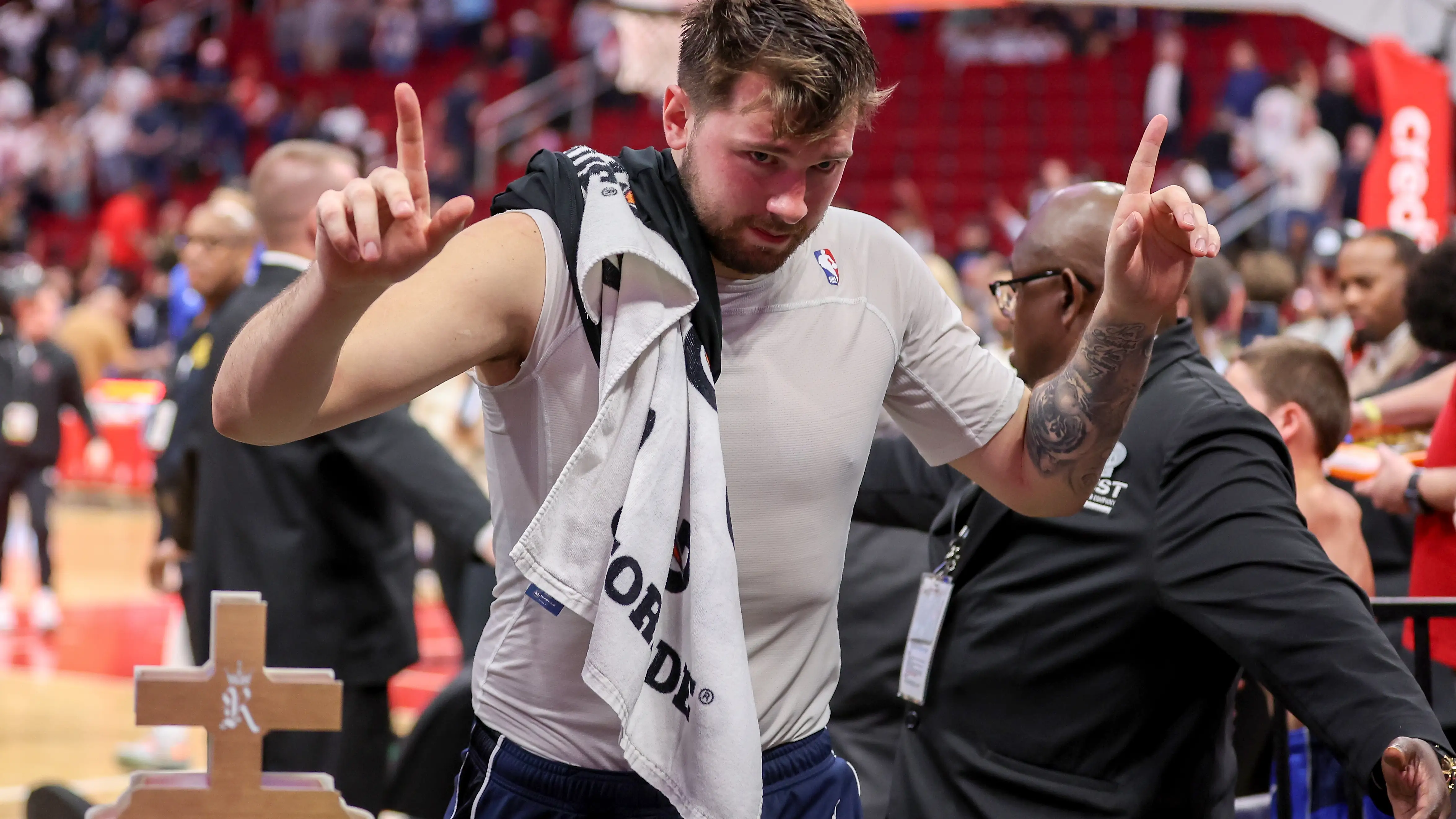 Luka Doncic tras la victoria de su equipo (Dallas Mavericks) ante los Houston Rockets