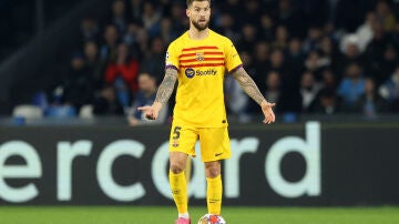 Íñigo Martínez en un partido con el FC Barcelona esta temporada